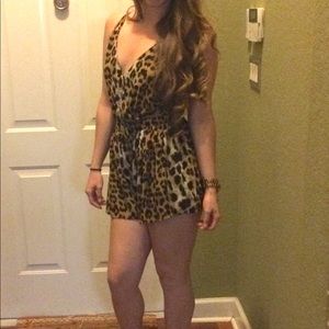 Cheetah print romper! Worn a few times, like new